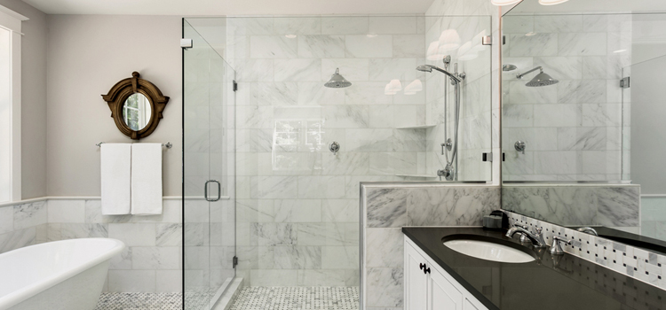 bathroom shower door installation in Fort Bragg