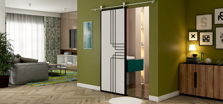 sliding bathroom door installation in Fort Bragg